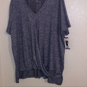 Calvin Klein women’s heather blue top